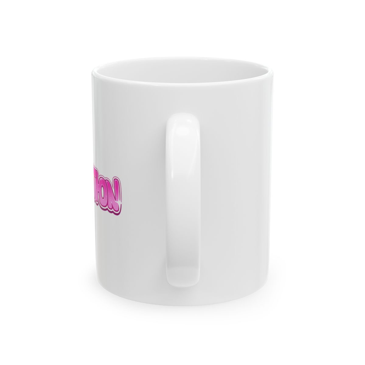 Candy Star logo Mug | Pink Retro Candy Typography | Cinna - alternate angle 2, merchandise