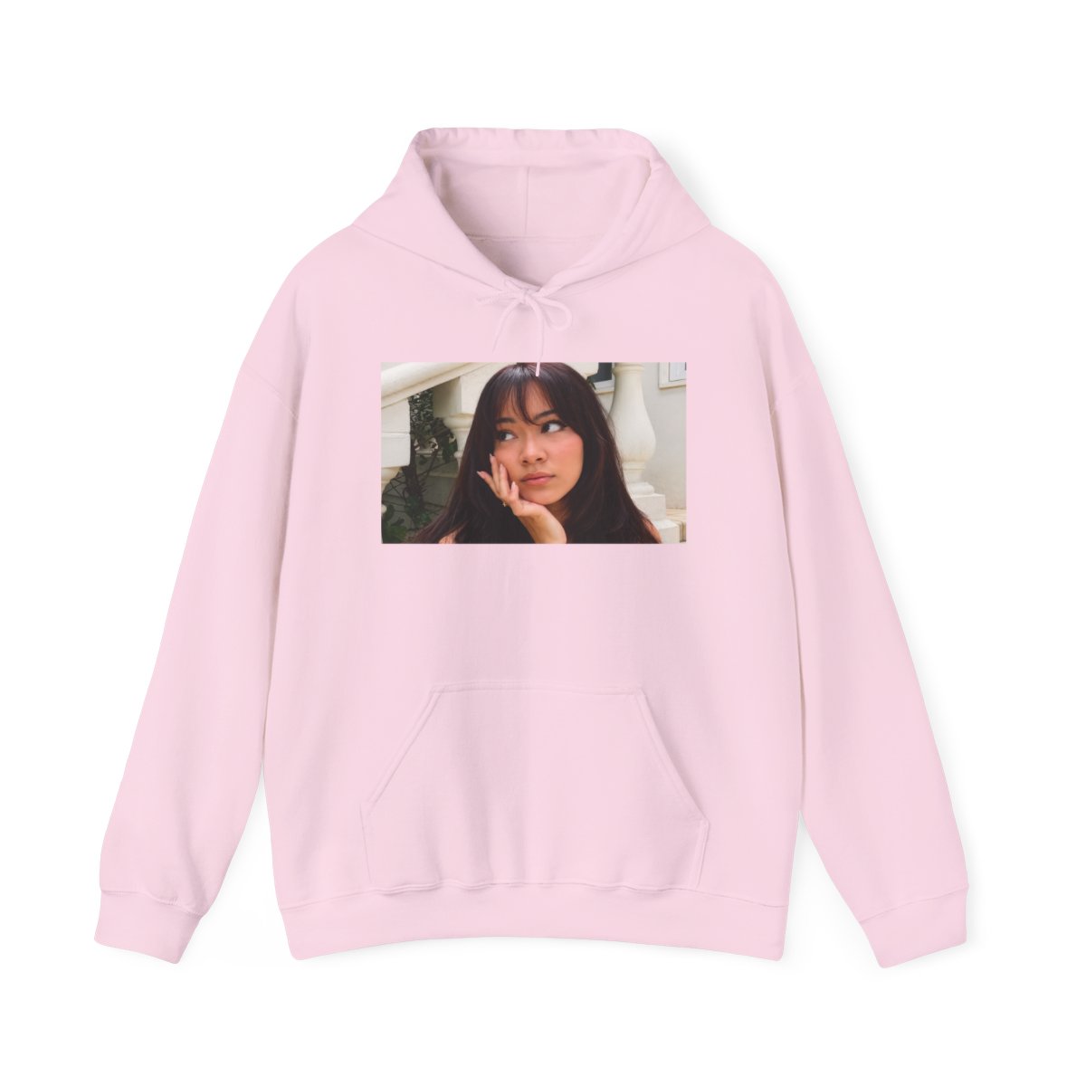 Pensive Portrait Hoodie | Photo Print Pullover | Cinna - alternate angle 5, merchandise